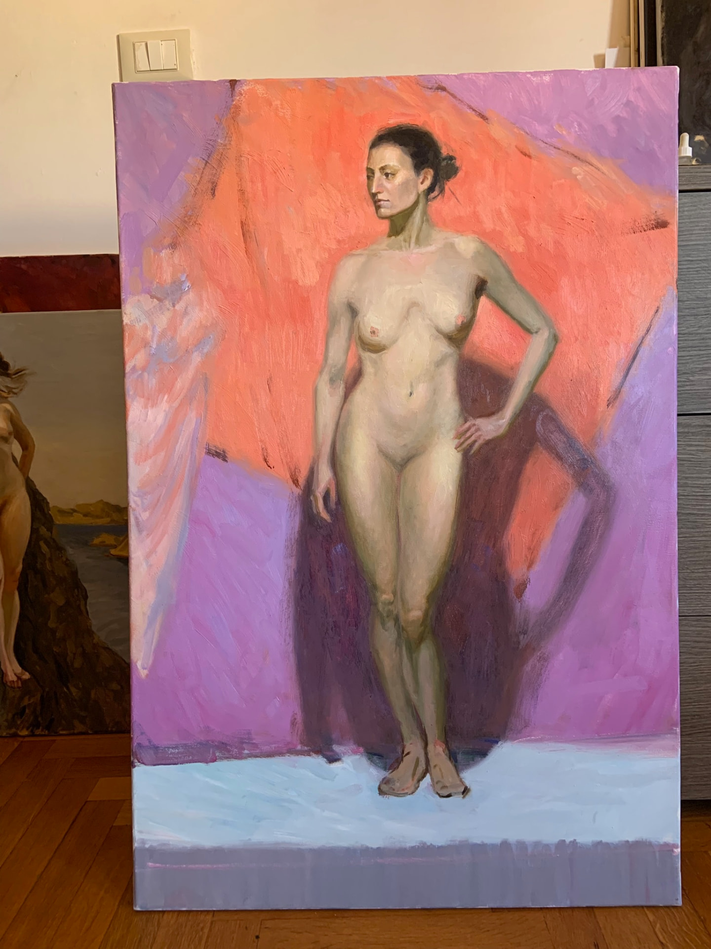 Full Figure Study in Pink